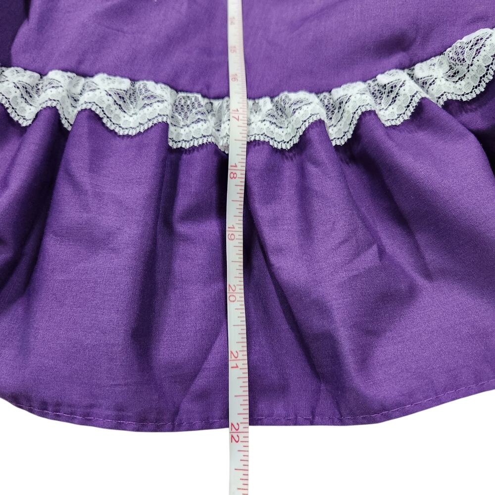 VINTAGE Partners Please square dance skirt purple size S - Picture 5 of 5
